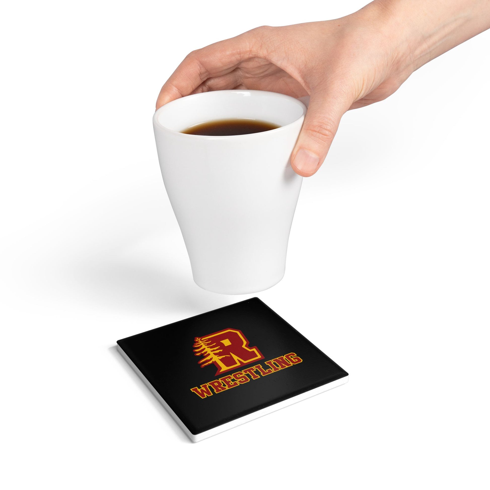 Redwoods Wrestling Ceramic Coaster