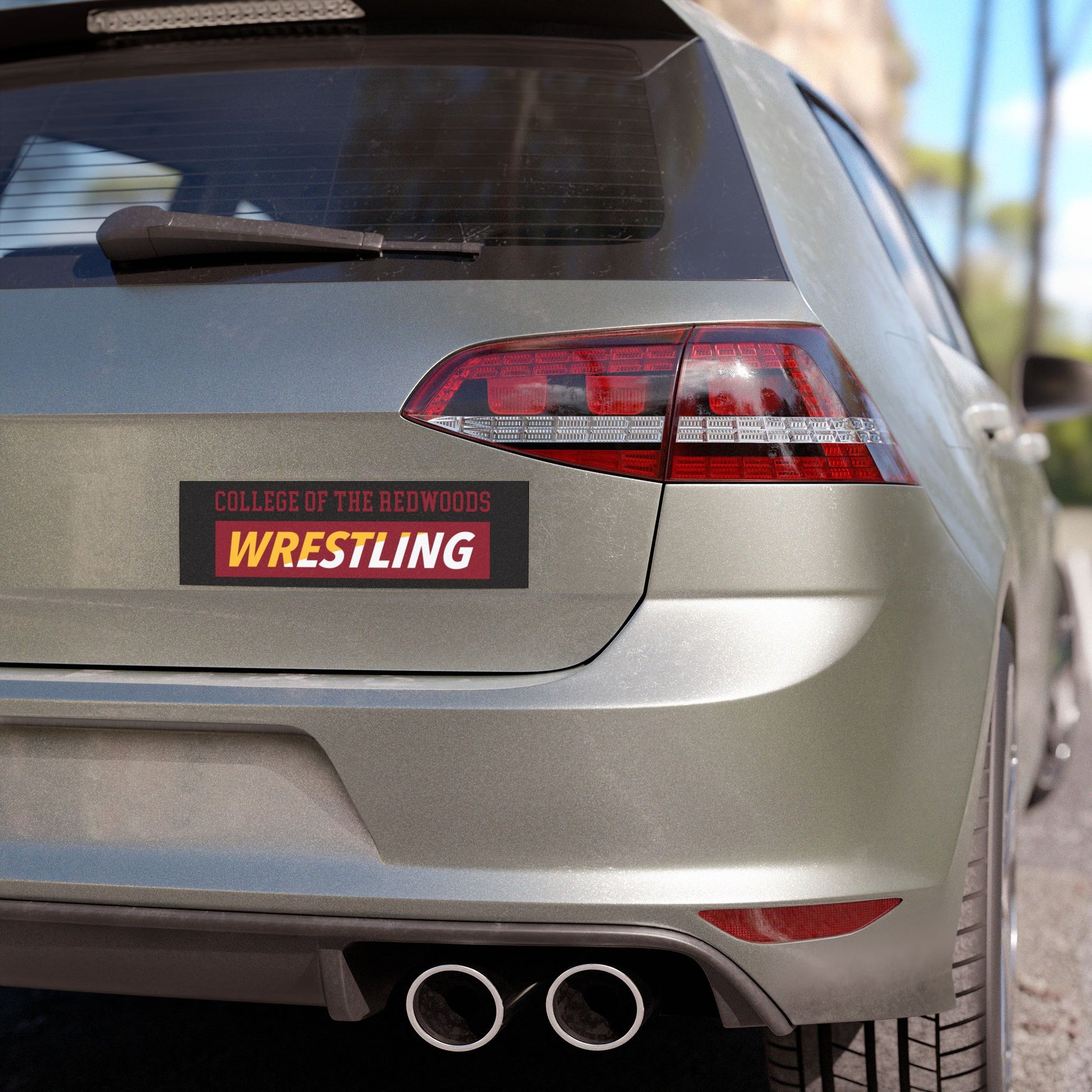 Redwoods Wrestling Car Magnet