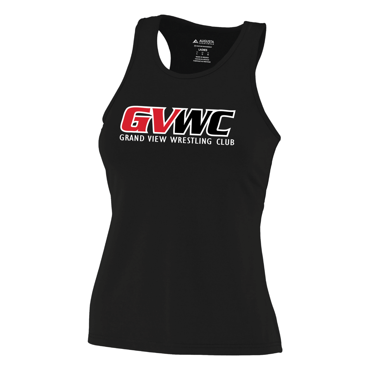 Ladies Poly/Spandex Solid Racerback Tank