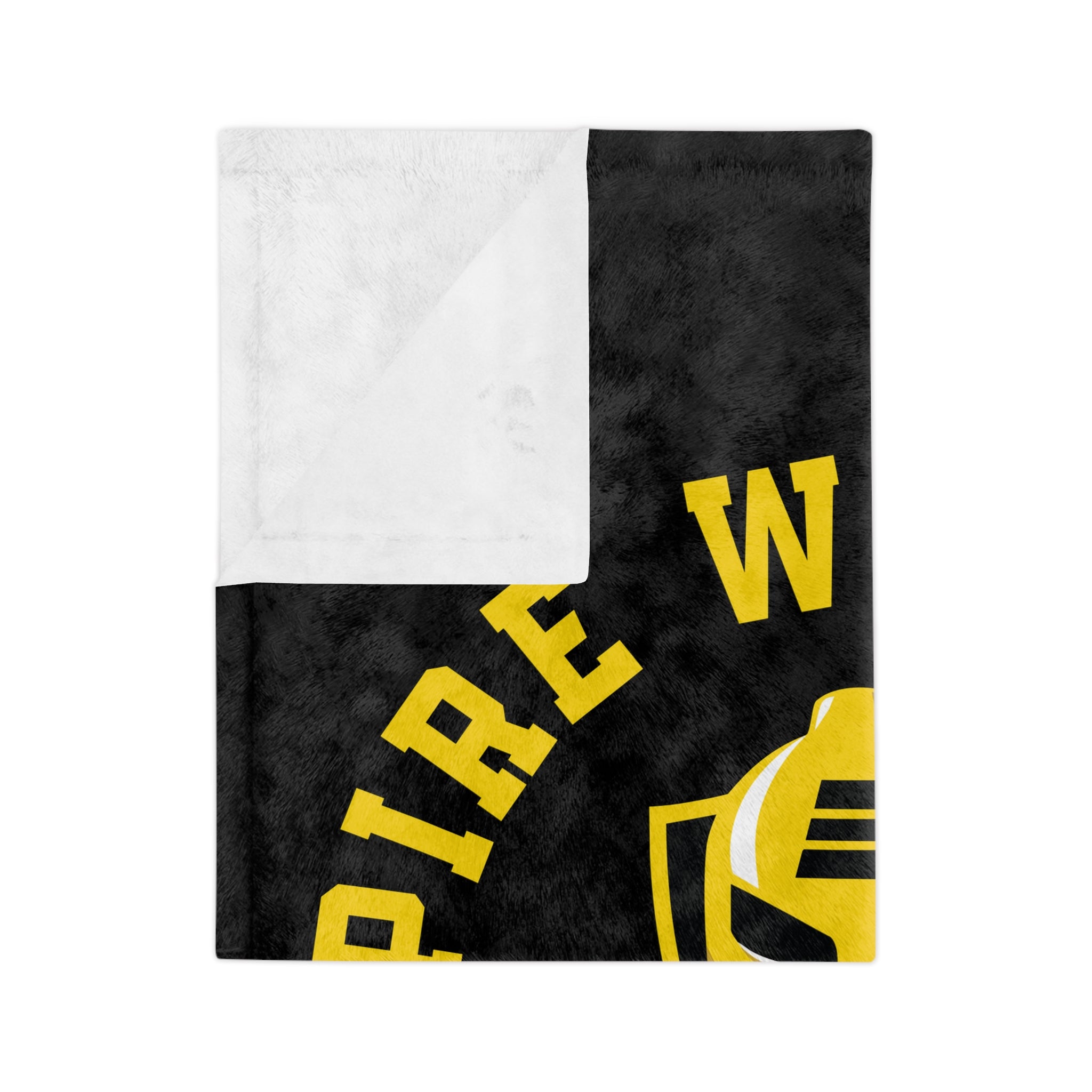 Empire Wrestling Academy Velveteen Microfiber Blanket — Black & Gold Team Throw