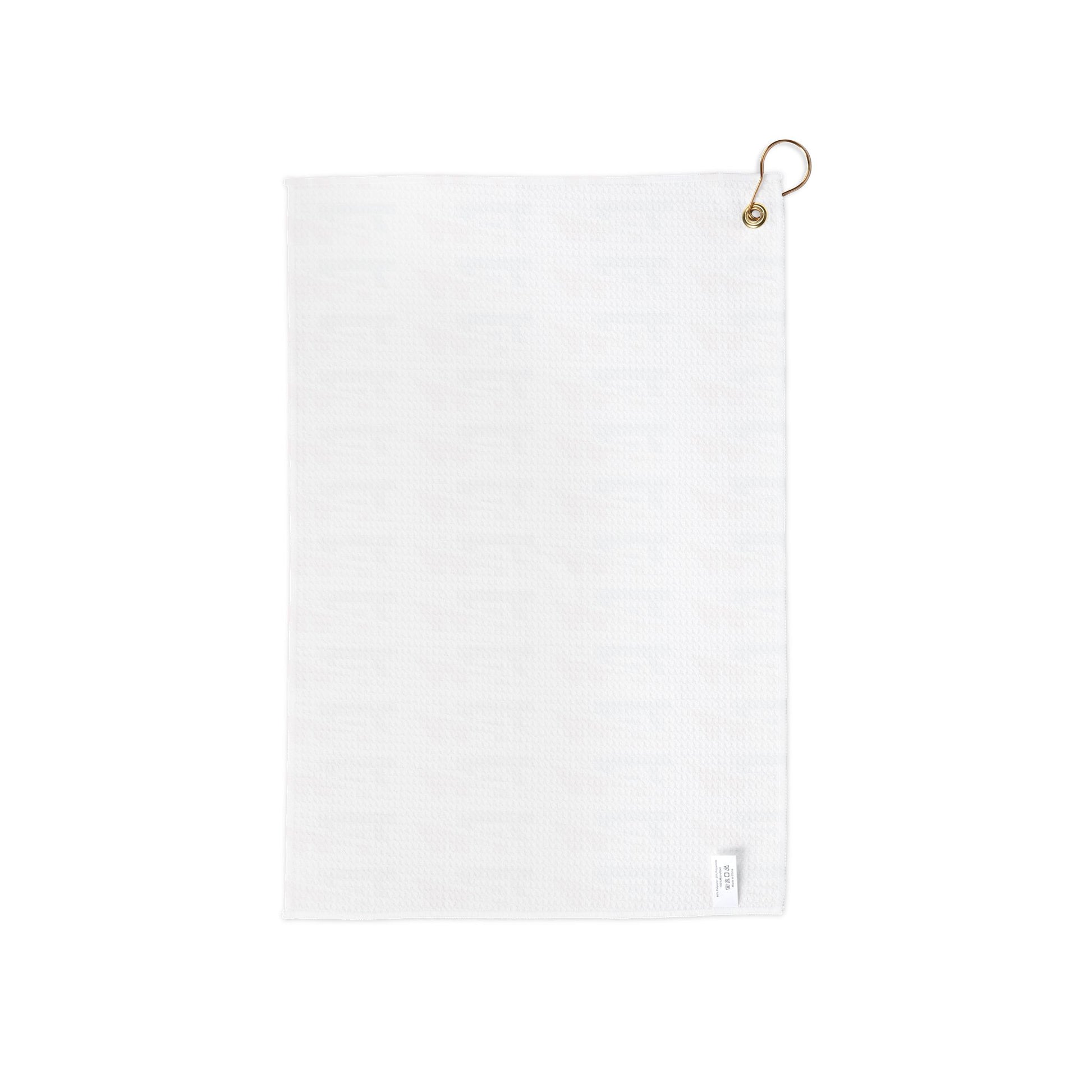 Porcelli Golf Towel — Red, White & Blue Club Towel with Clip
