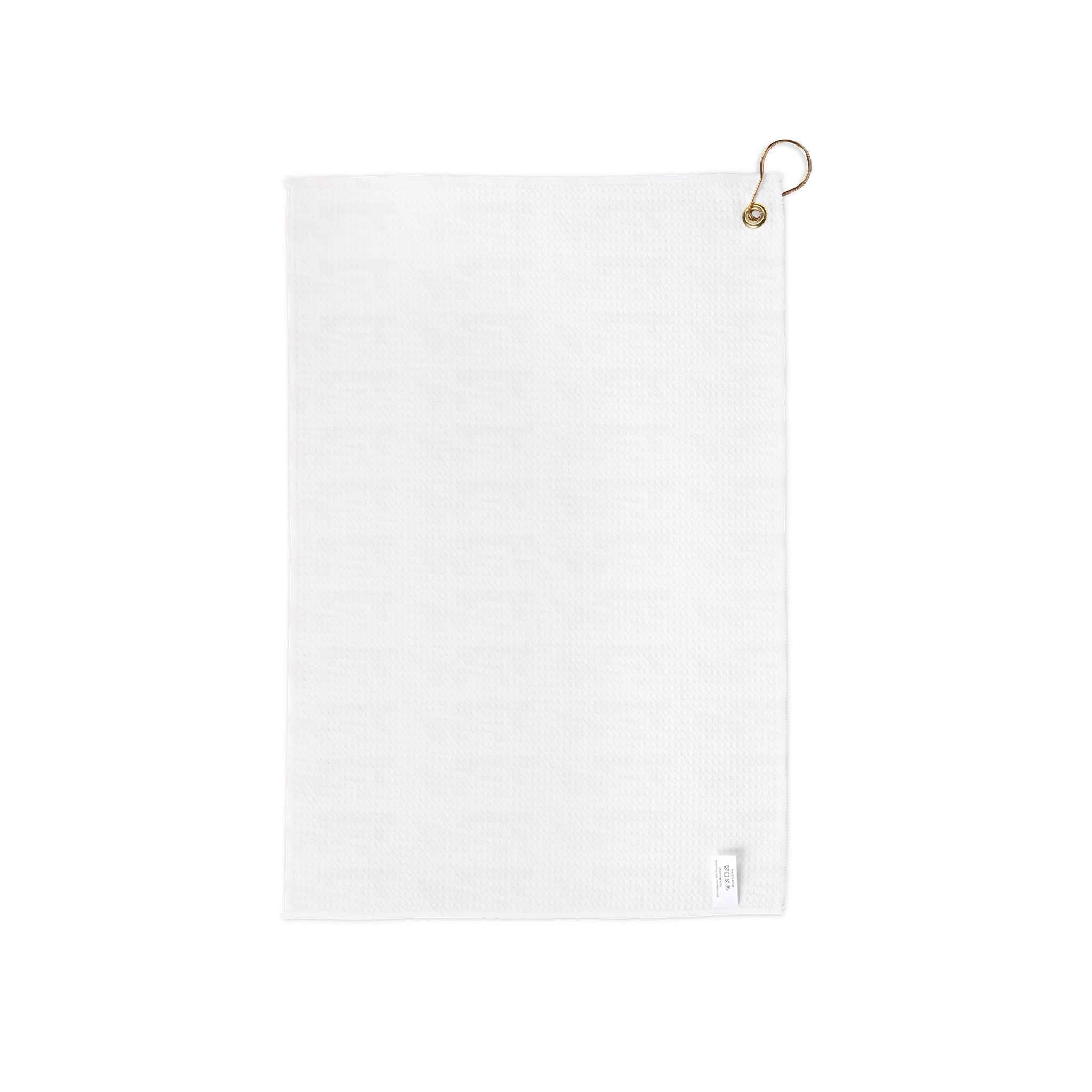 Porcelli Golf Towel — Red, White & Blue Club Towel with Clip