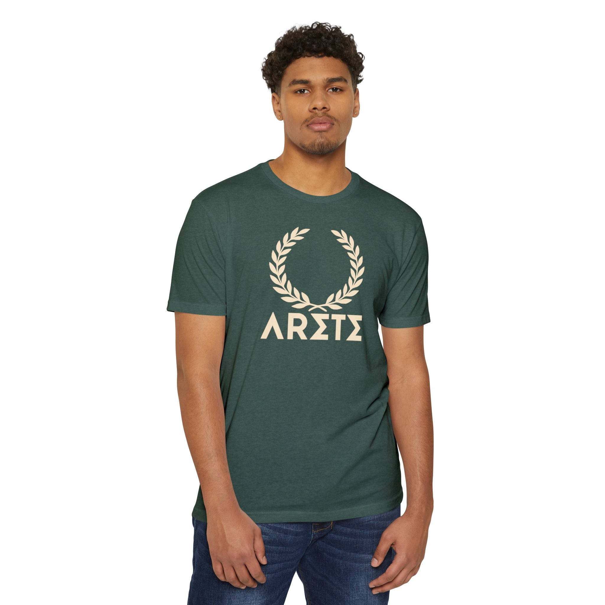 ARETE - Unisex S/S CVC Heather Tee