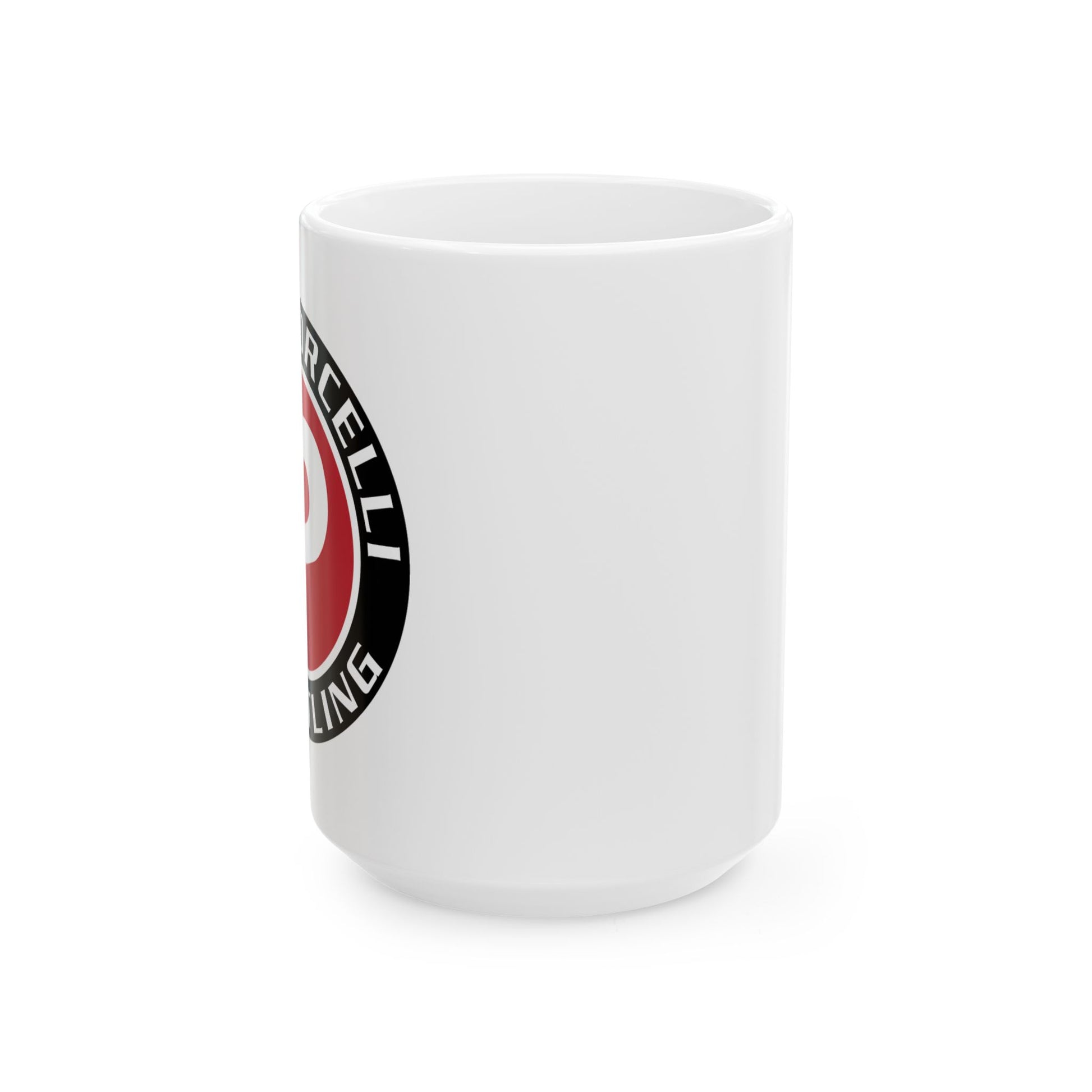 Team Porcelli Wrestling Ceramic Mug – Red Logo Coffee Cup (11oz & 15oz)