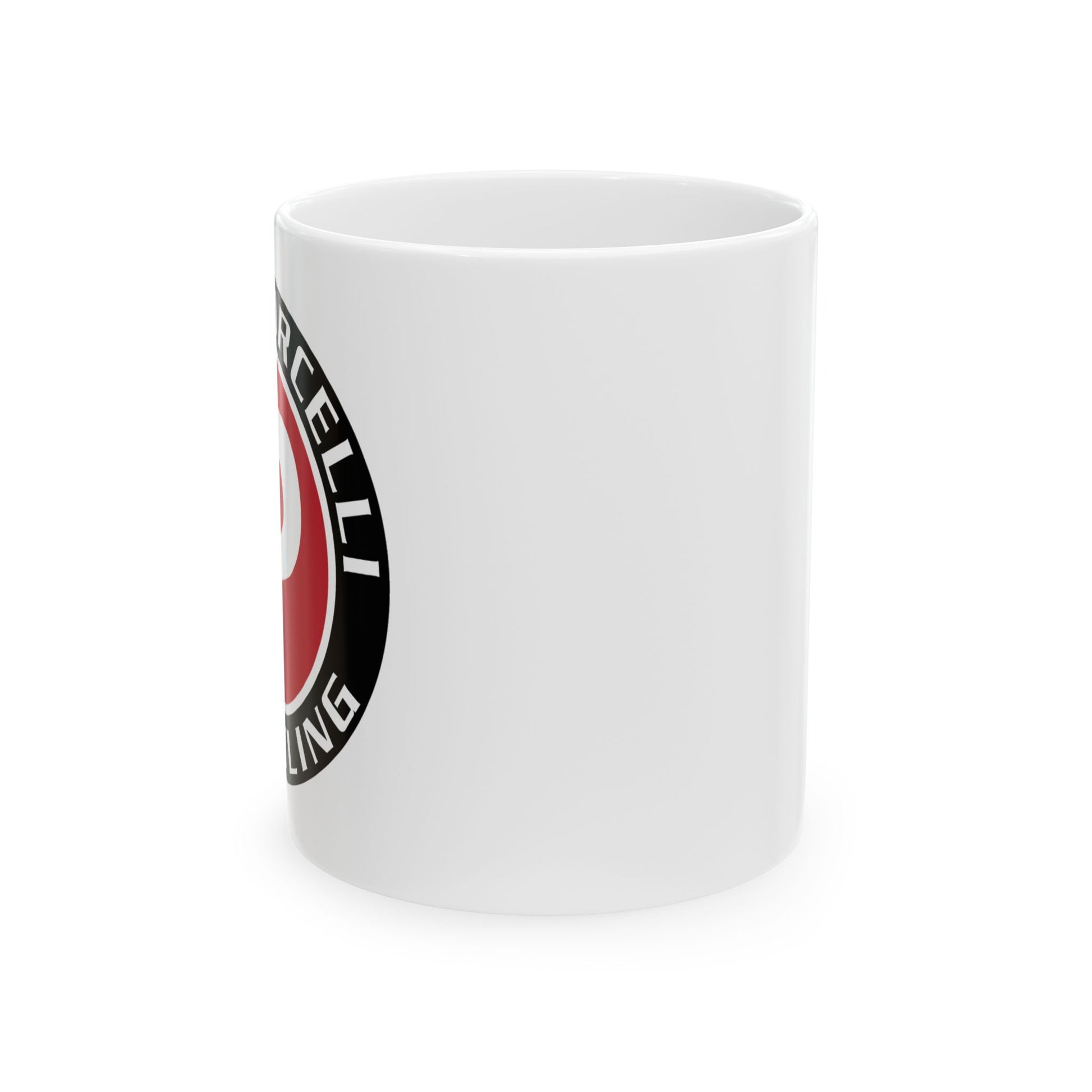 Team Porcelli Wrestling Ceramic Mug – Red Logo Coffee Cup (11oz & 15oz)