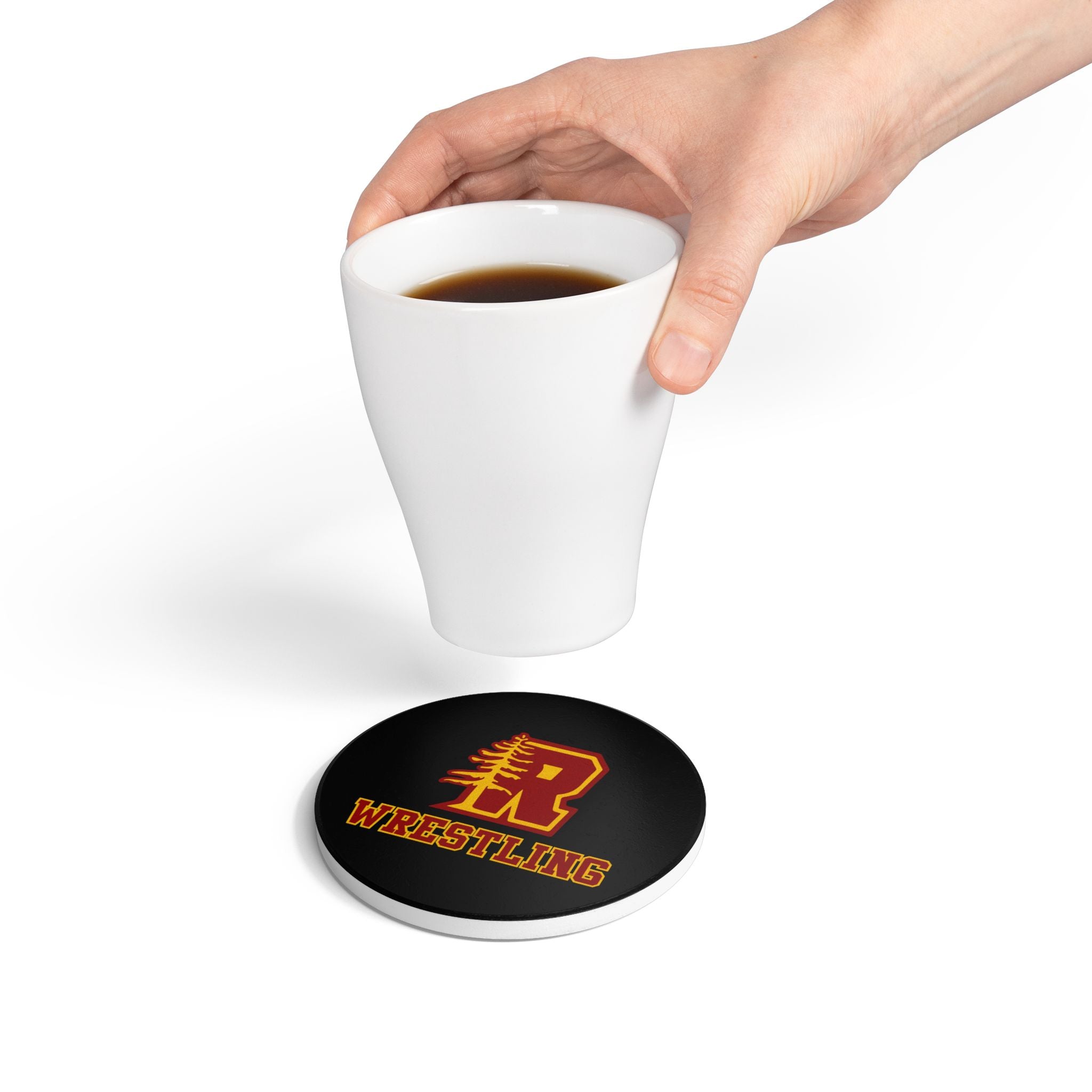 Redwoods Wrestling Ceramic Coaster