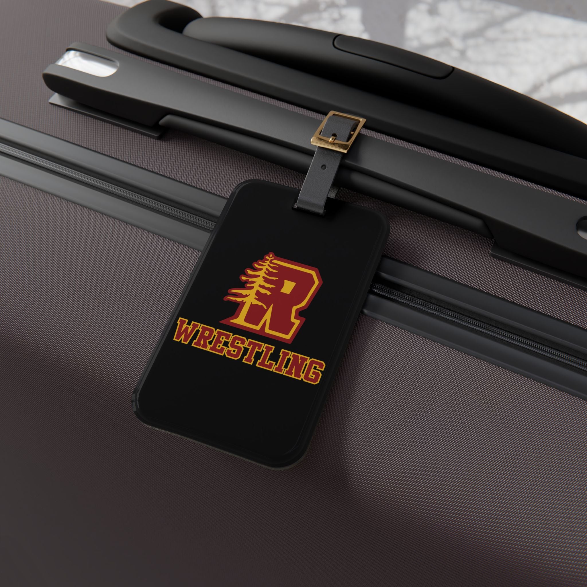 Redwoods Wrestling Luggage Tag