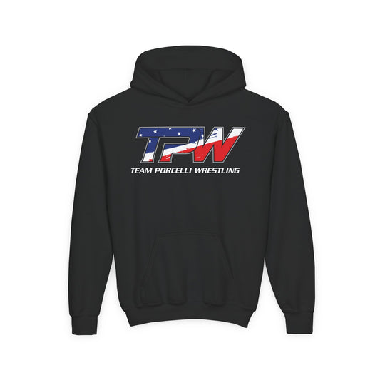 Team Porcelli Wrestling Youth Hoodie - Flag