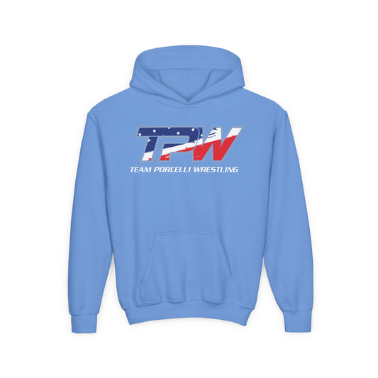 Team Porcelli Wrestling Youth Hoodie - Flag