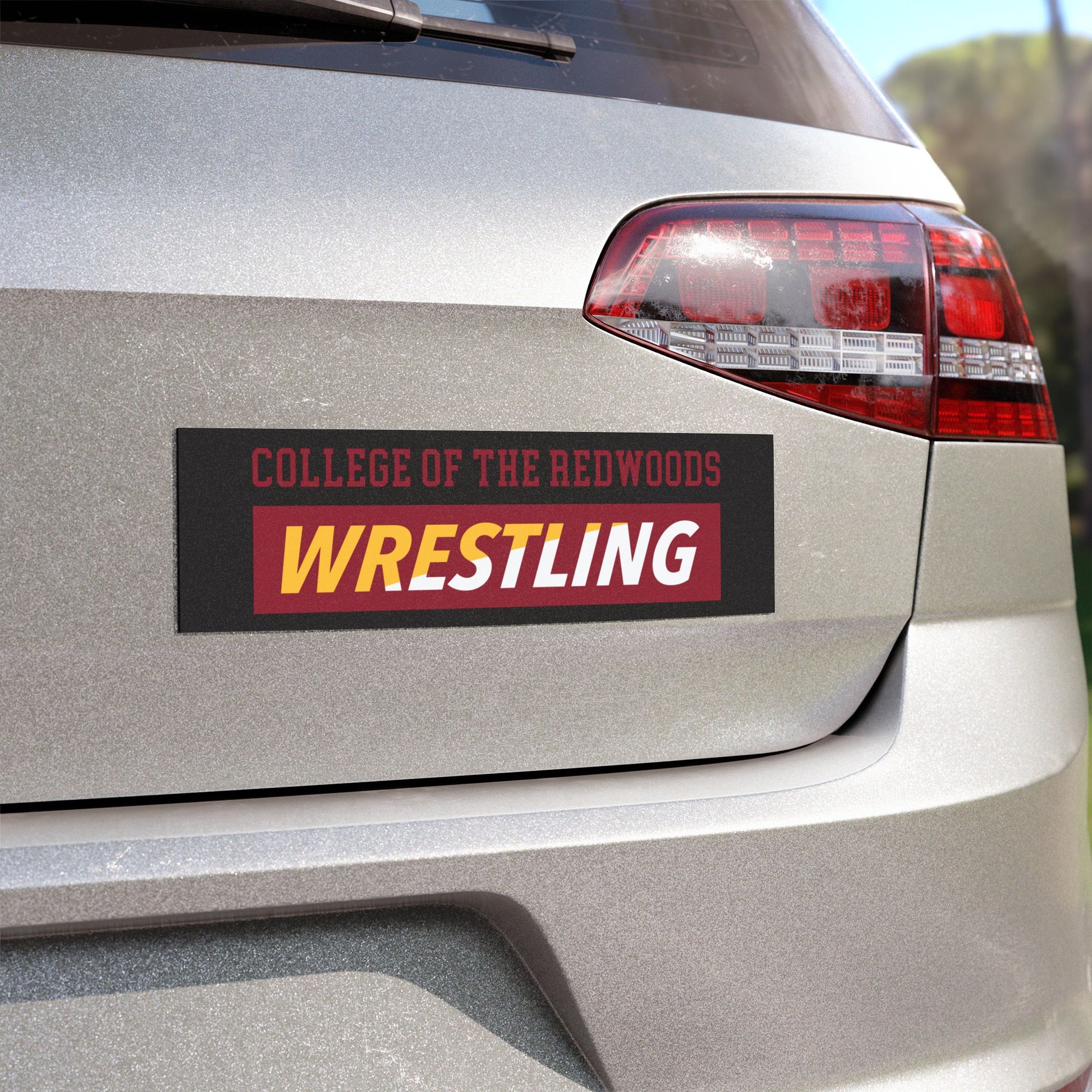Redwoods Wrestling Car Magnet
