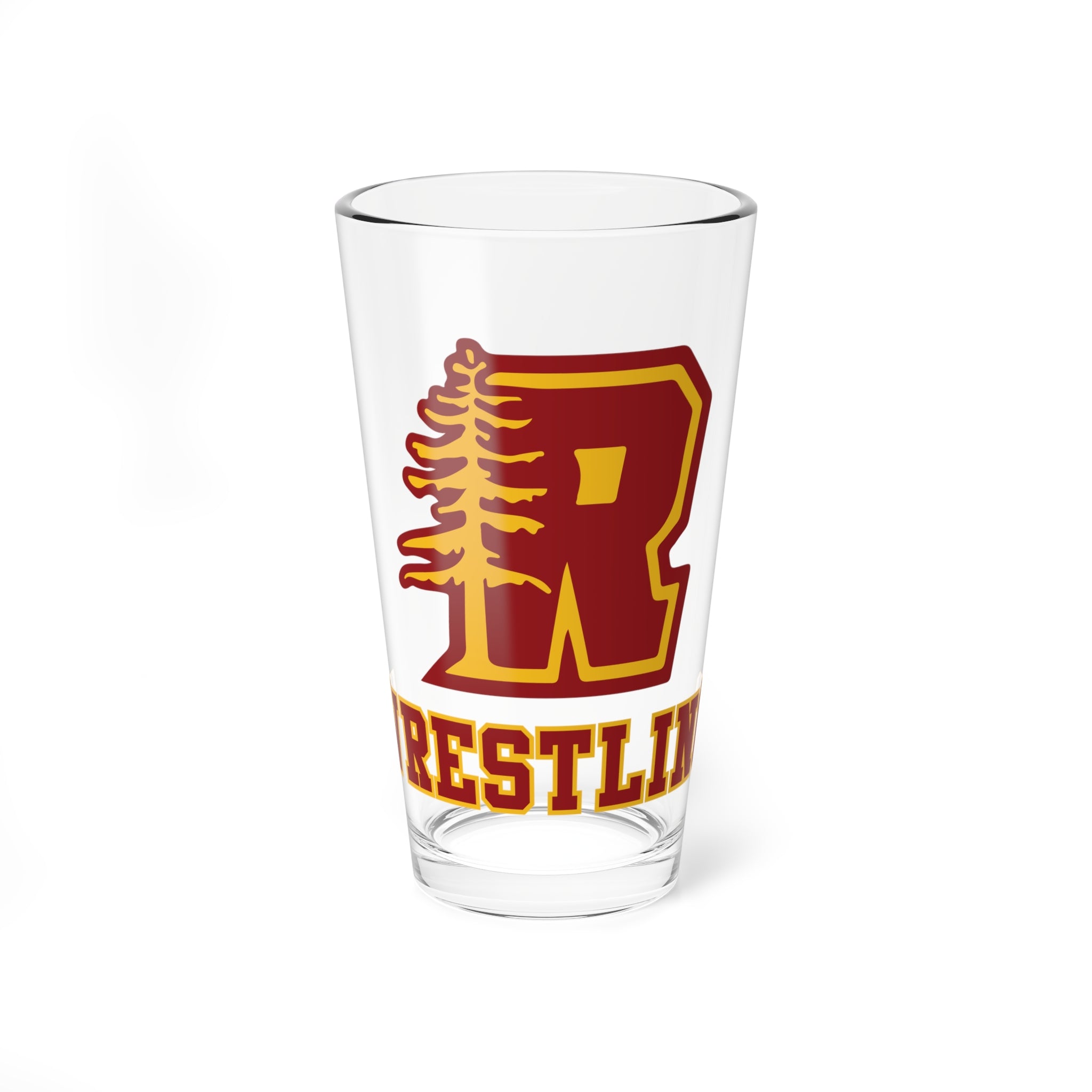 Redwoods Wrestling Team 16oz Mixing Glass
