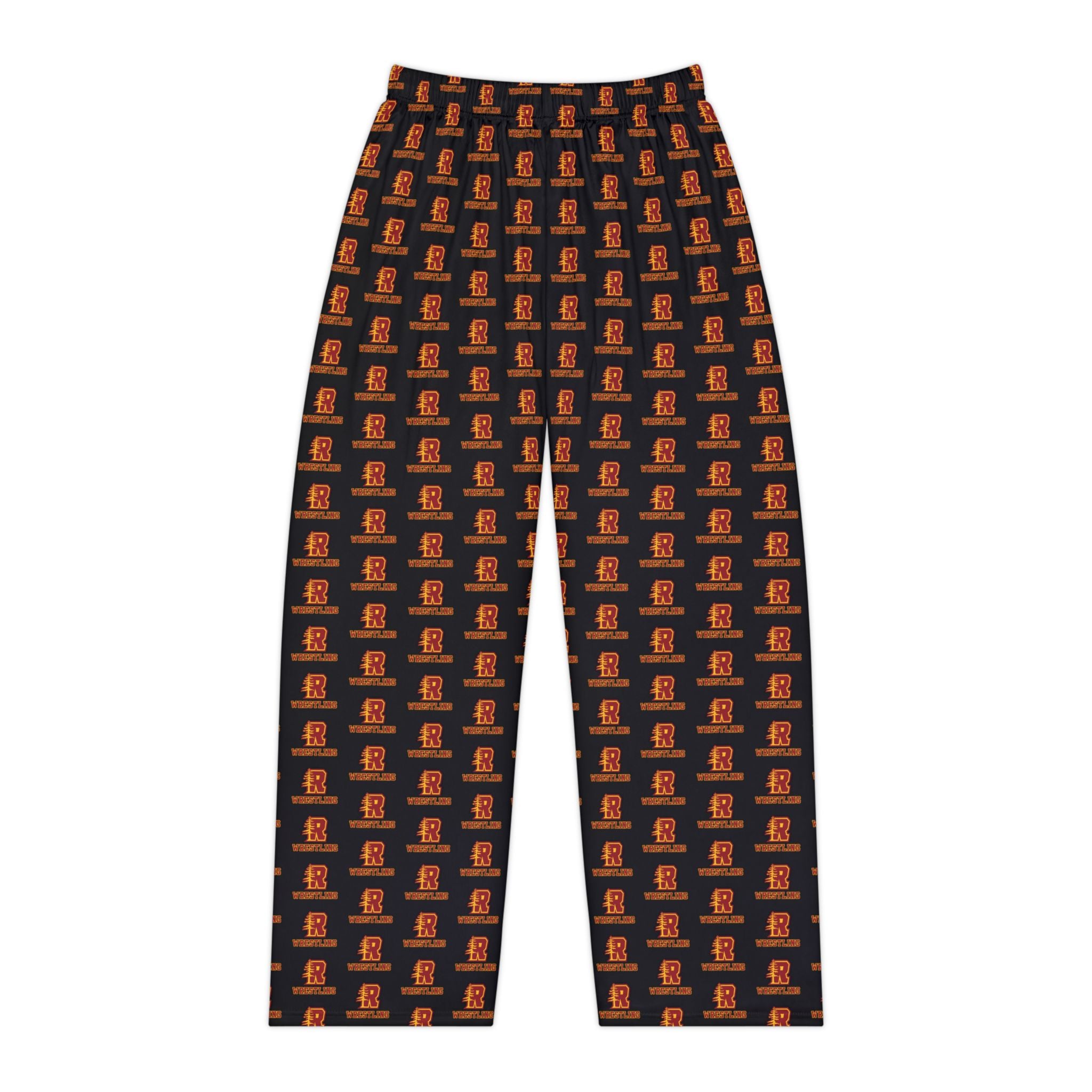 Women's Redwoods Pajama Pants - All-Over Orange Skull Pattern Lounge Sleepwear