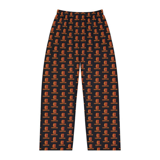 Women's Redwoods Pajama Pants - All-Over Orange Skull Pattern Lounge Sleepwear