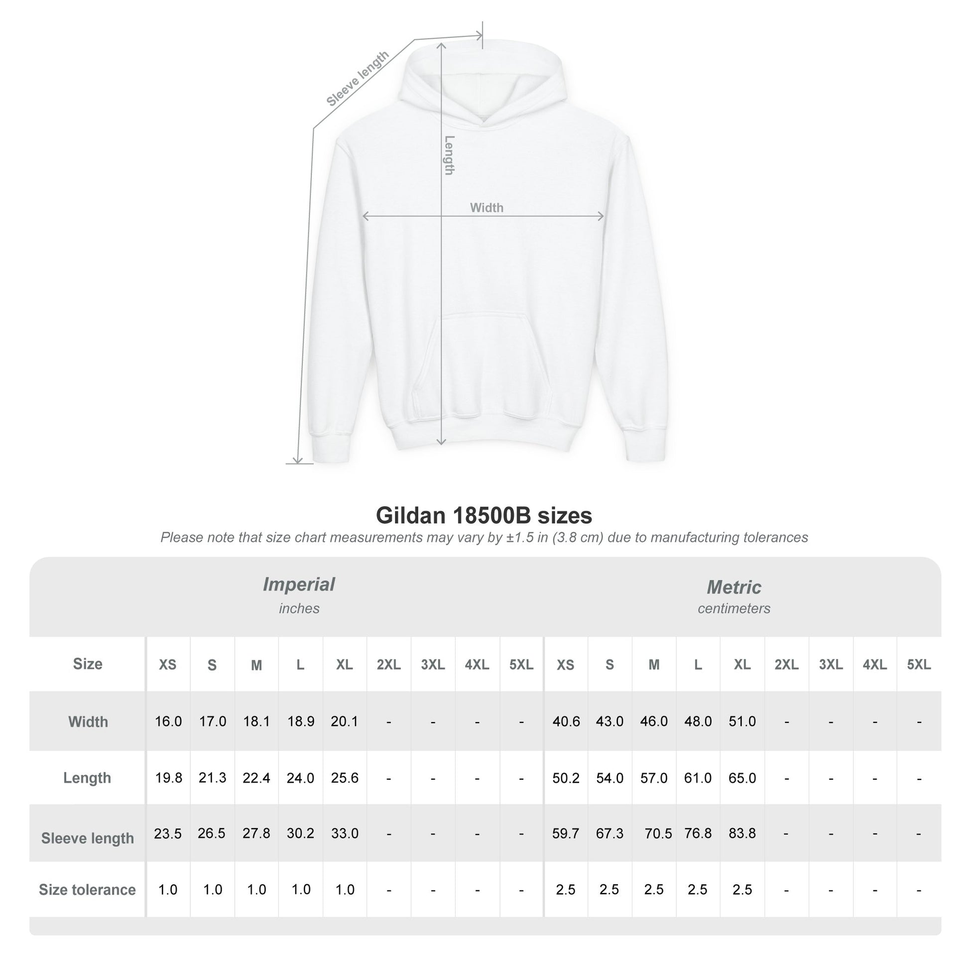 VMWC - Youth Gildan Heavy Blend Hooded Sweatshirt
