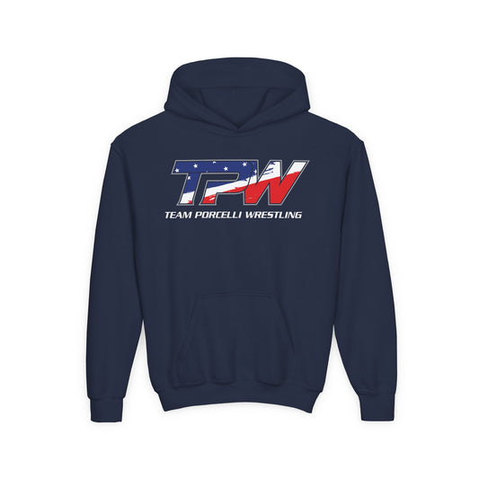 Team Porcelli Wrestling Youth Hoodie - Flag