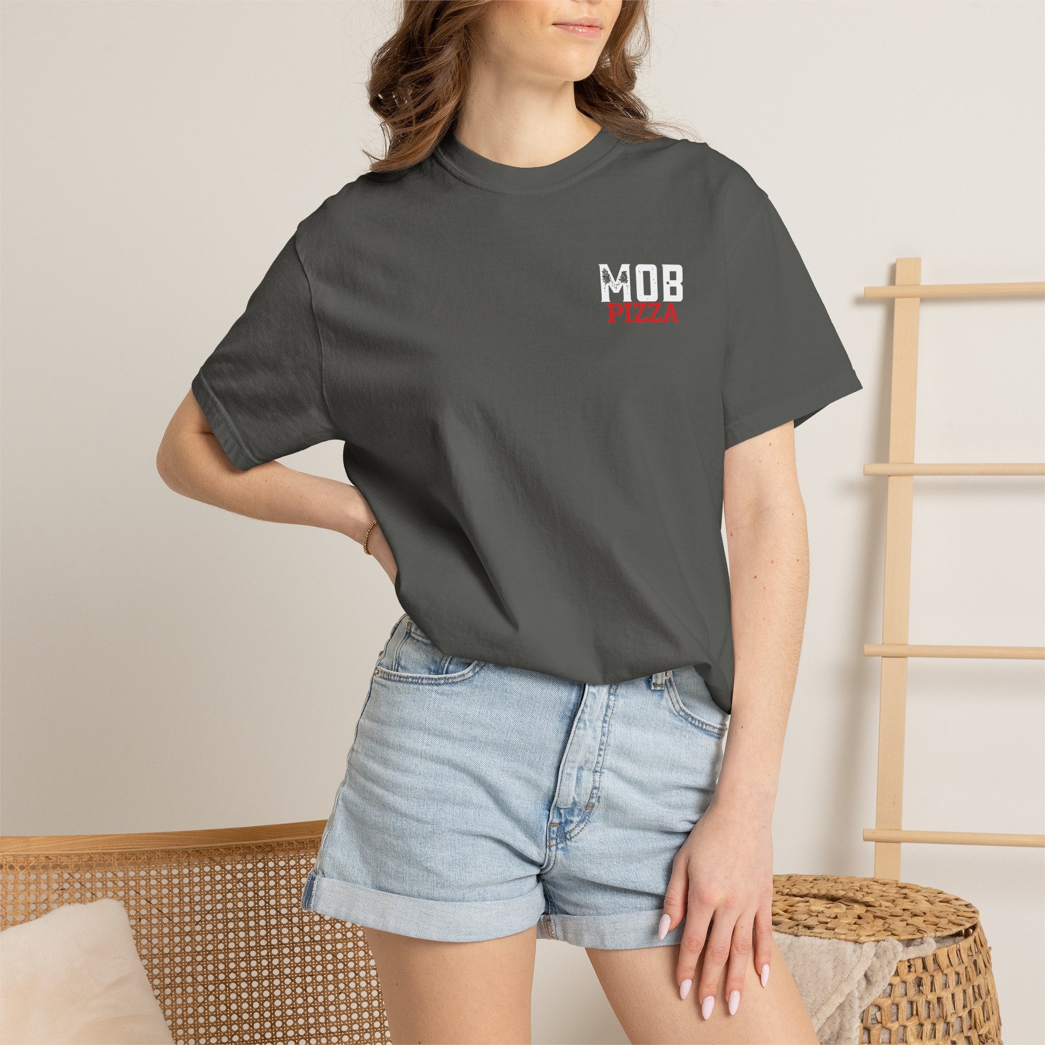 Mob Pizza T-Shirt — Vintage Crew Logo Tee