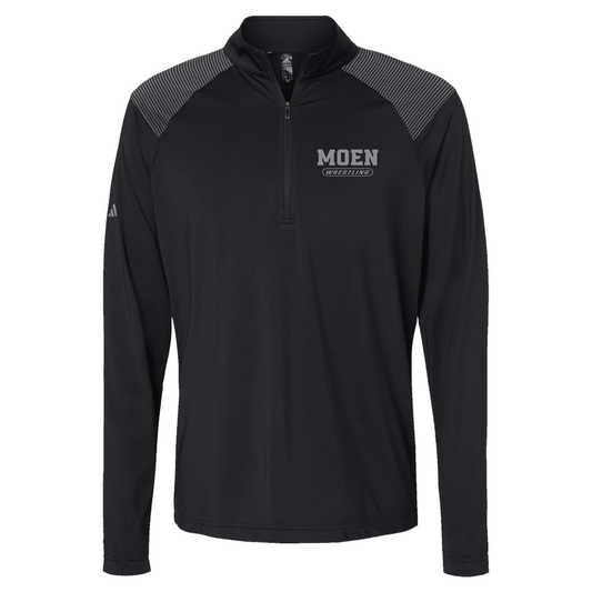 Adidas Men's Ultimate365 Lightweight Shoulder Stripe Quarter-Zip Pullover