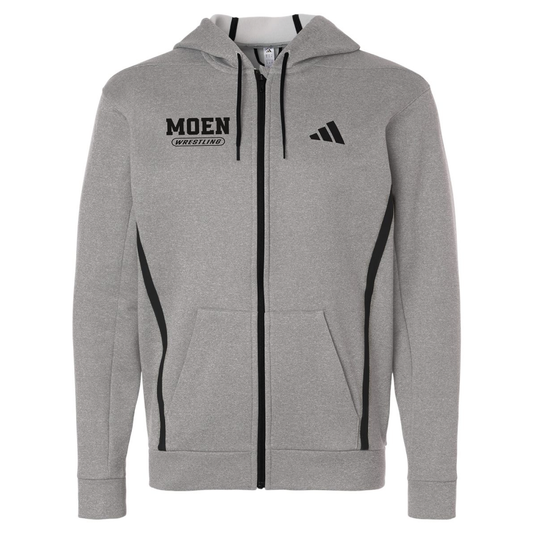 Adidas Men's Game & Go Fleece Full-Zip Hooded Sweatshirt