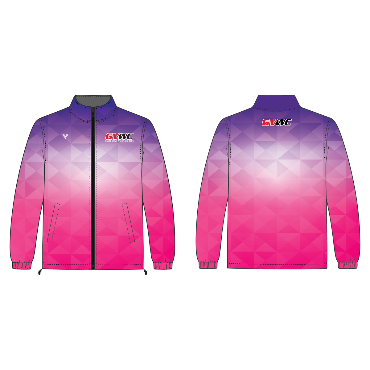 YERA Youth/Adult Woven Revival Full-Zip Warm-Up Jacket -GVWC