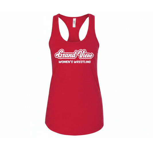 Women's Ideal Racerback Tank PUFF Print