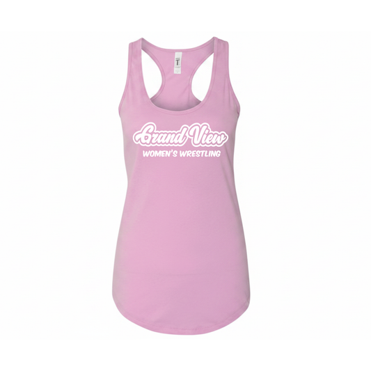 Women's Ideal Racerback Tank PUFF Print