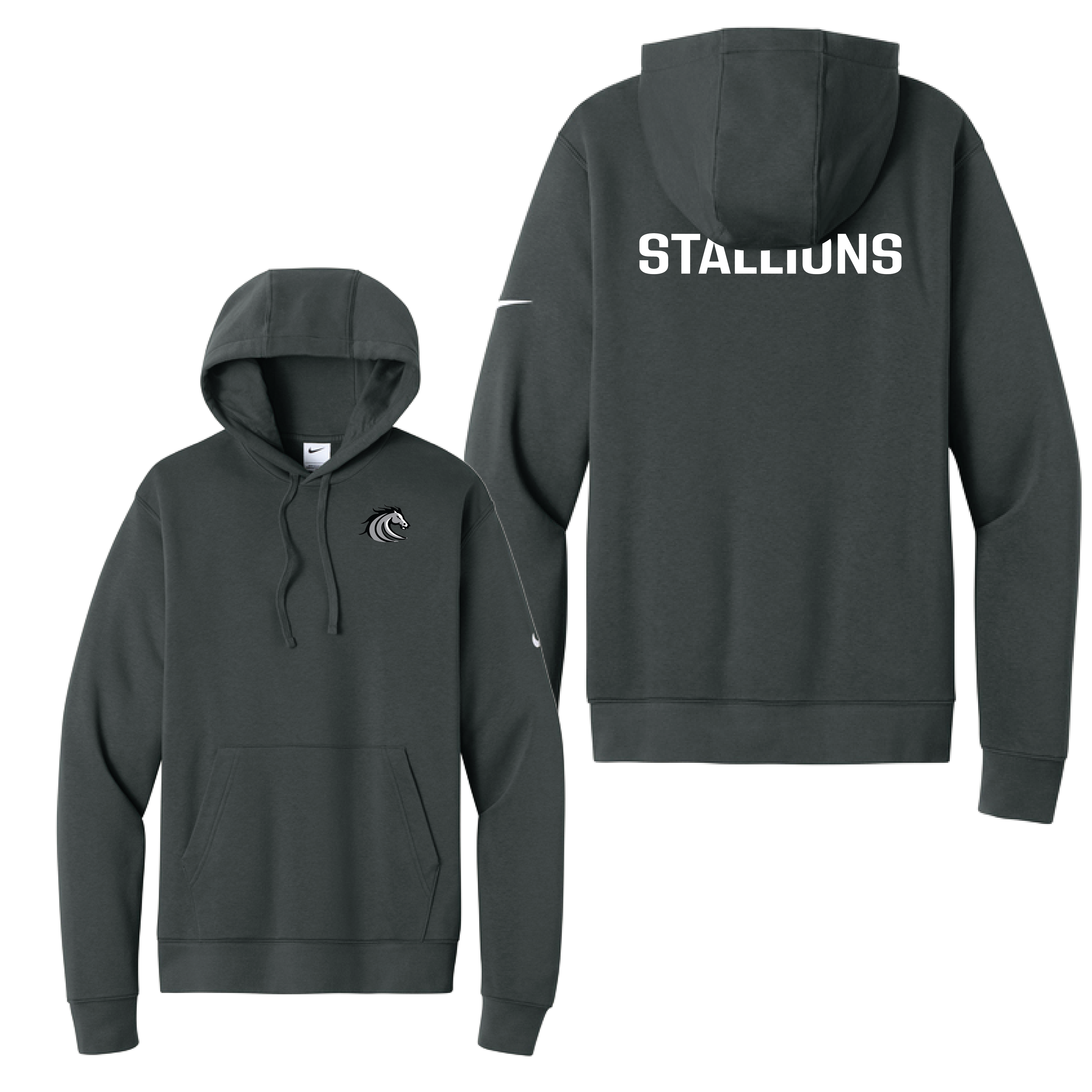 Nike Club Fleece Sleeve Swoosh Pullover Hoodie Stallions