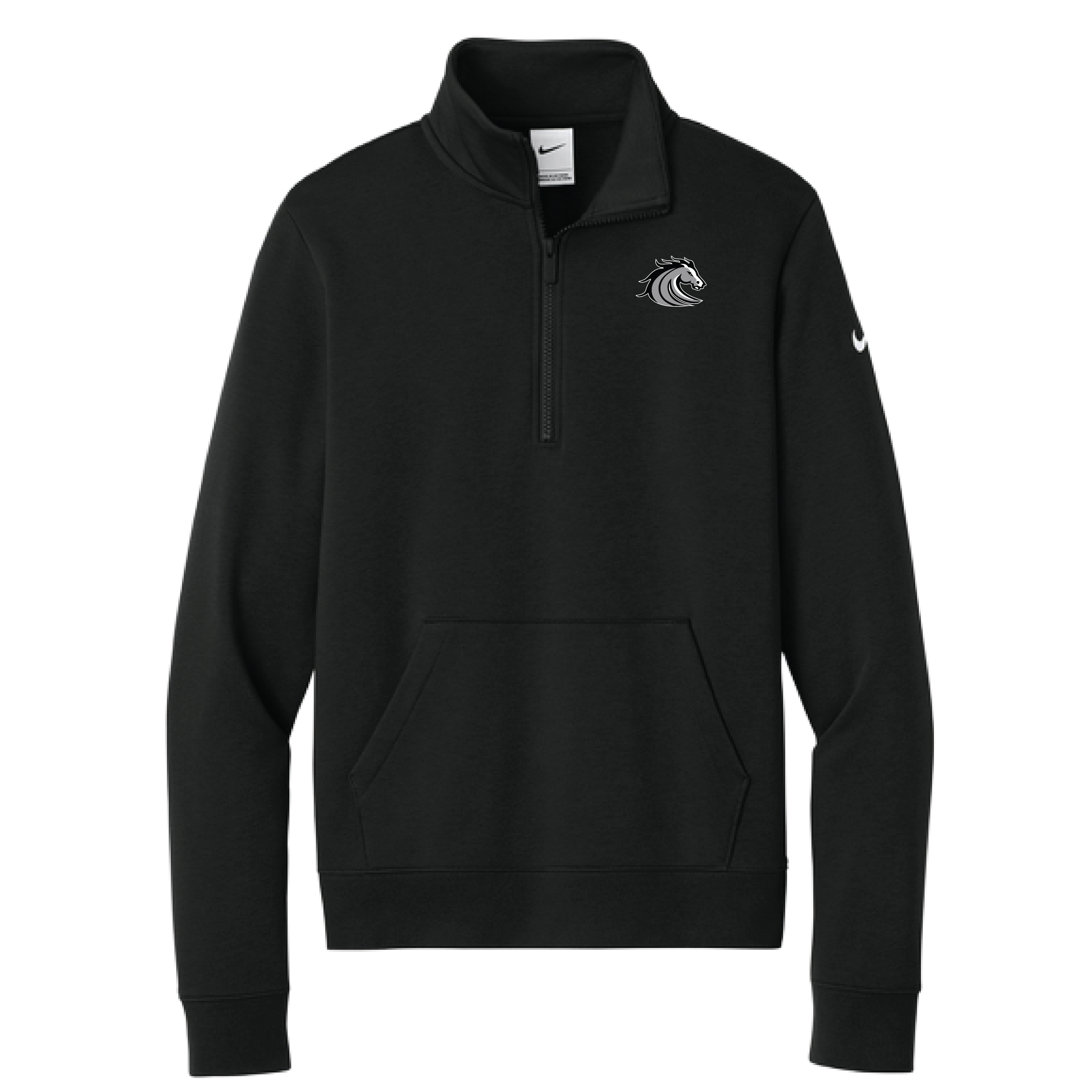 Nike Women's Club Fleece Sleeve Swoosh 1/2-Zip
