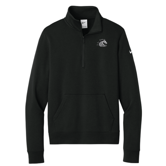 Nike Women's Club Fleece Sleeve Swoosh 1/2-Zip