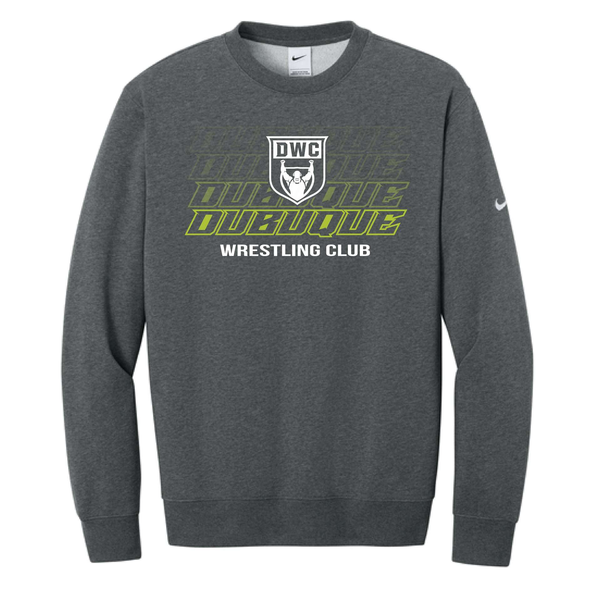 Nike Club Fleece Sleeve Swoosh Crew