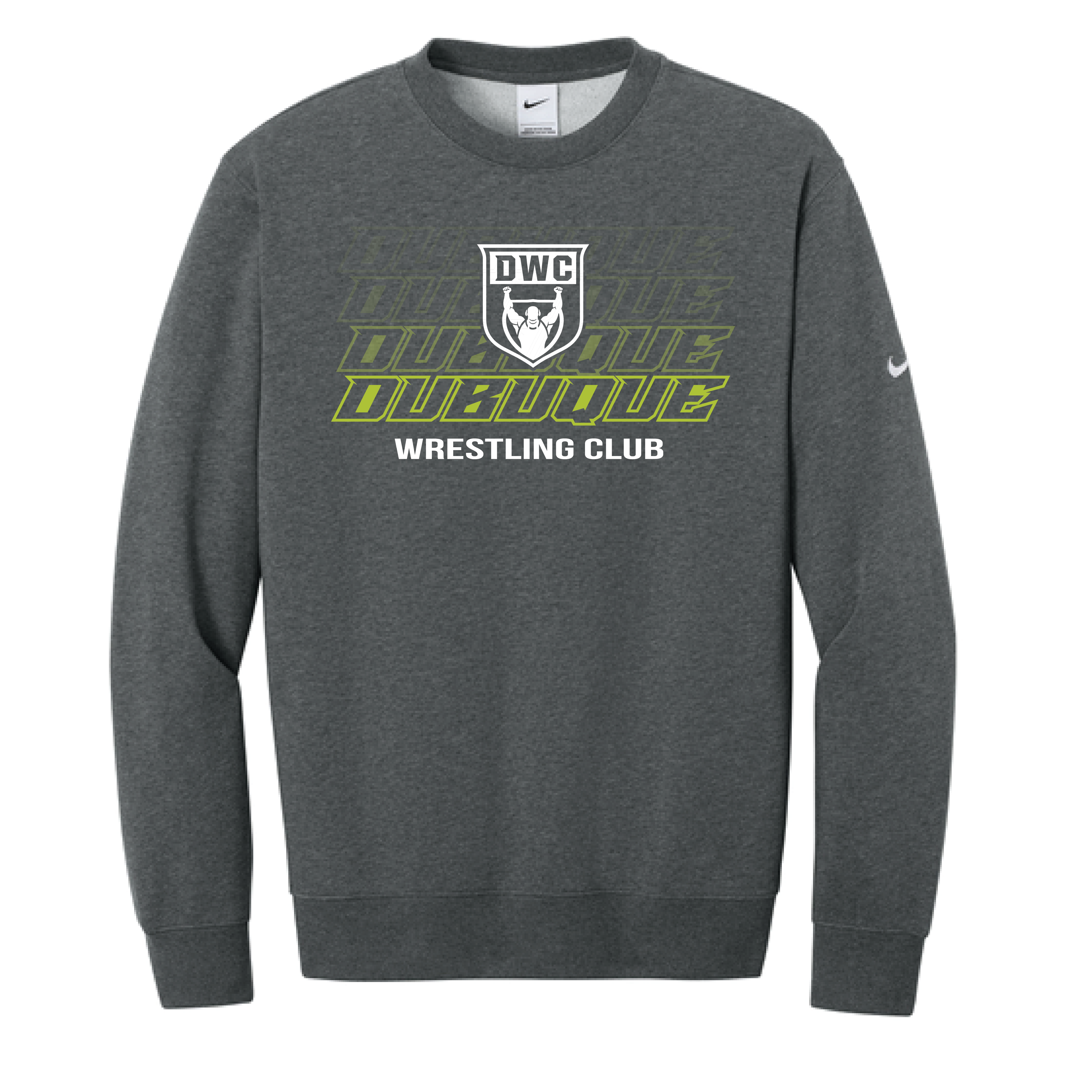 Nike Club Fleece Sleeve Swoosh Crew