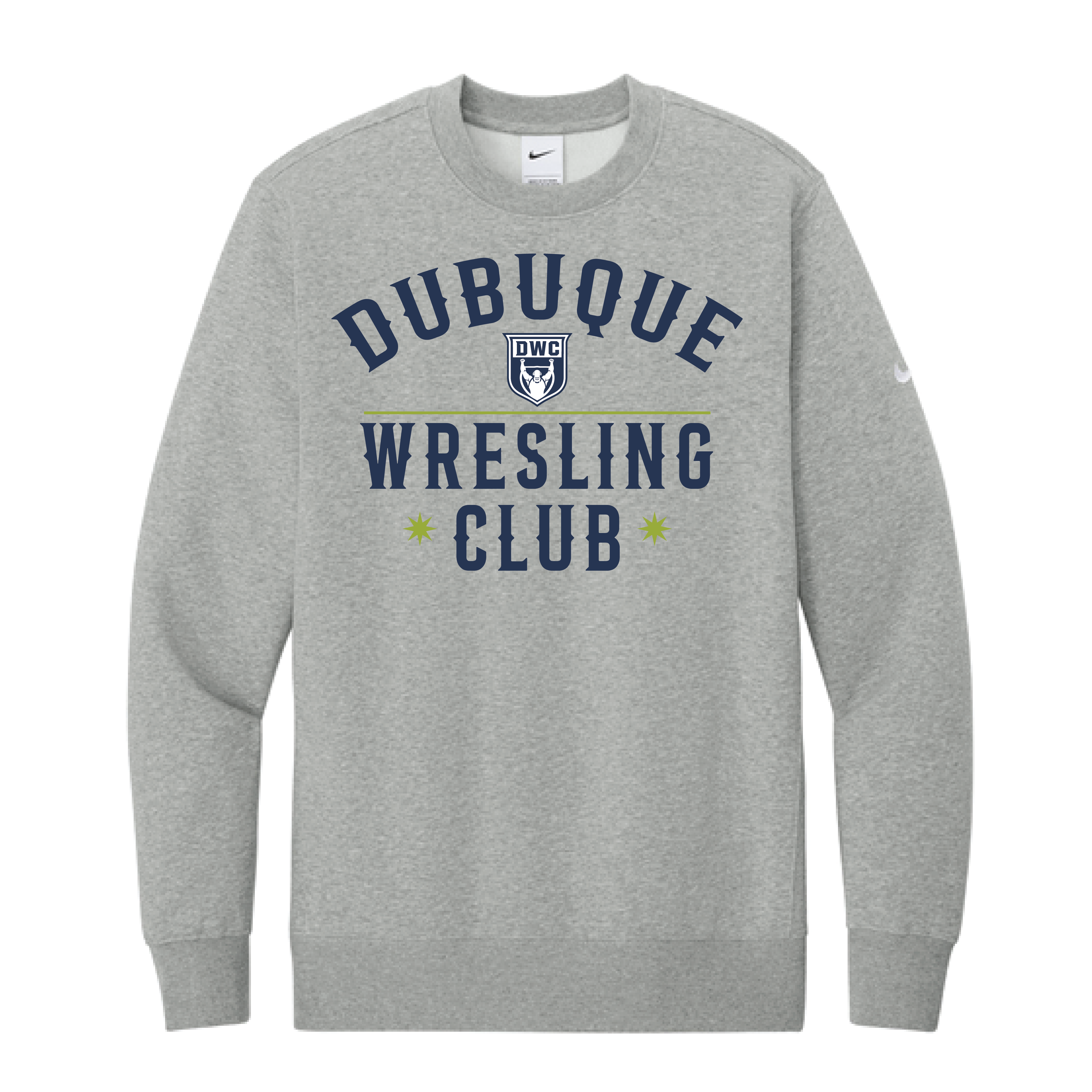 Nike Club Fleece Sleeve Swoosh Crew