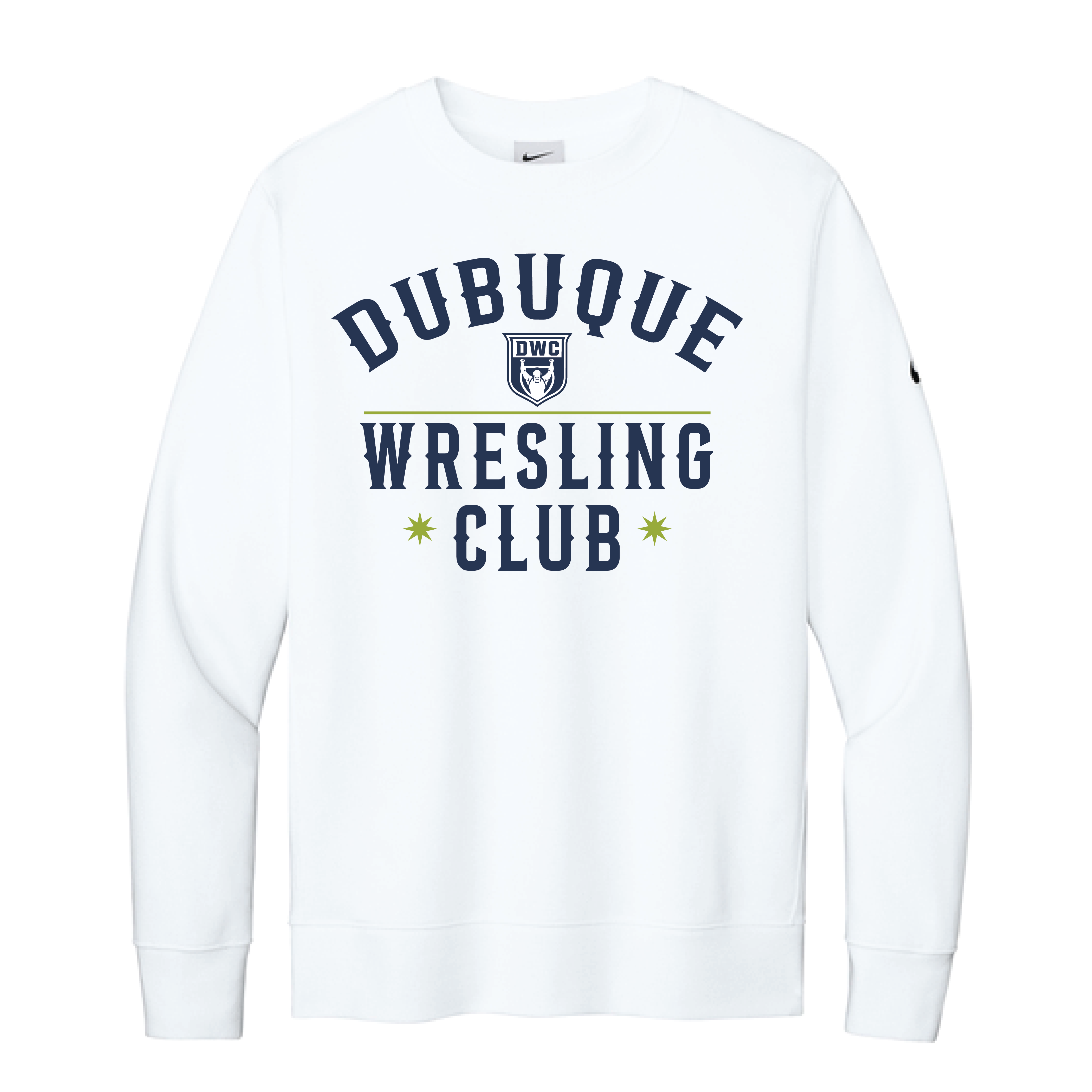 Nike Club Fleece Sleeve Swoosh Crew