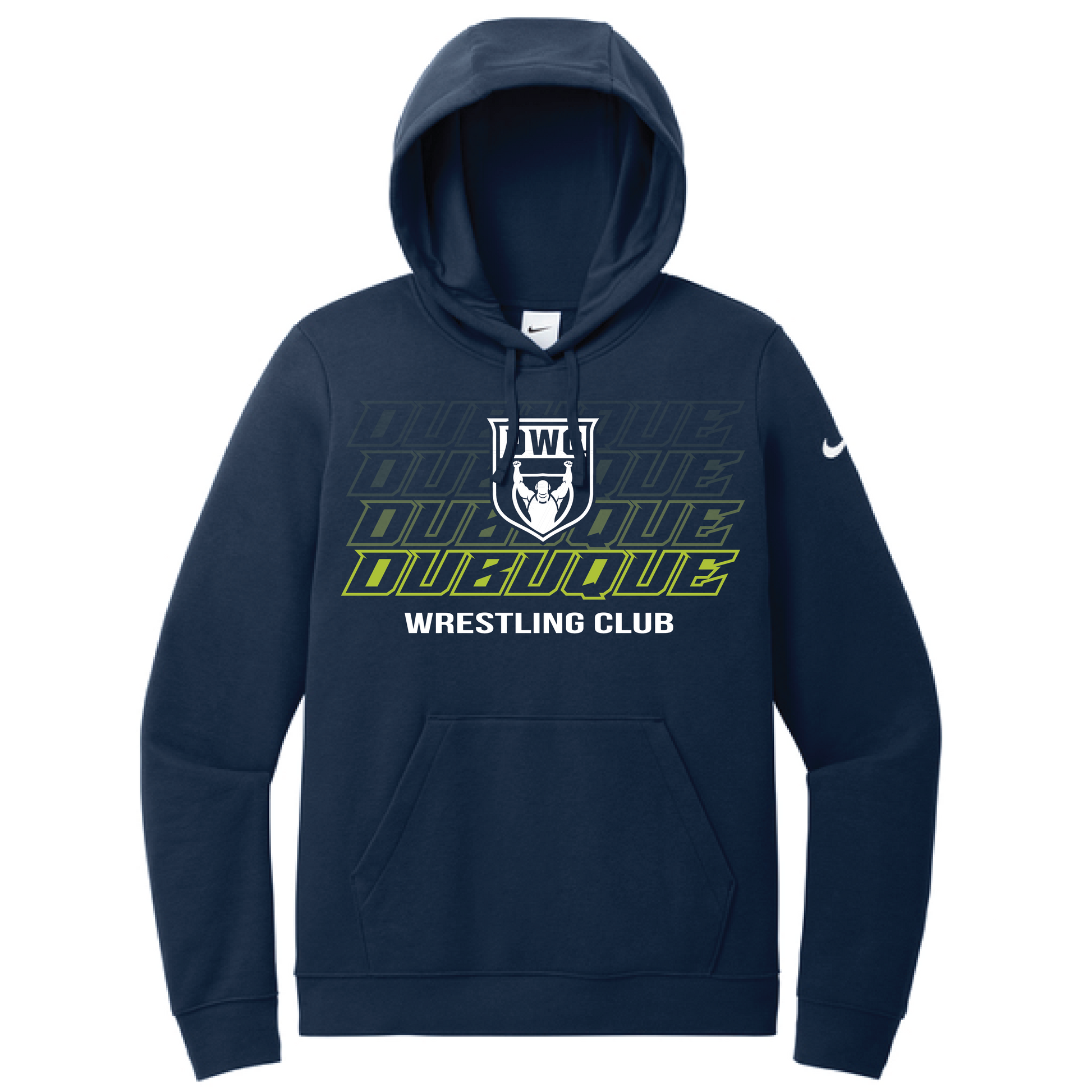 Nike Women's Club Fleece Sleeve Swoosh Pullover Hoodie