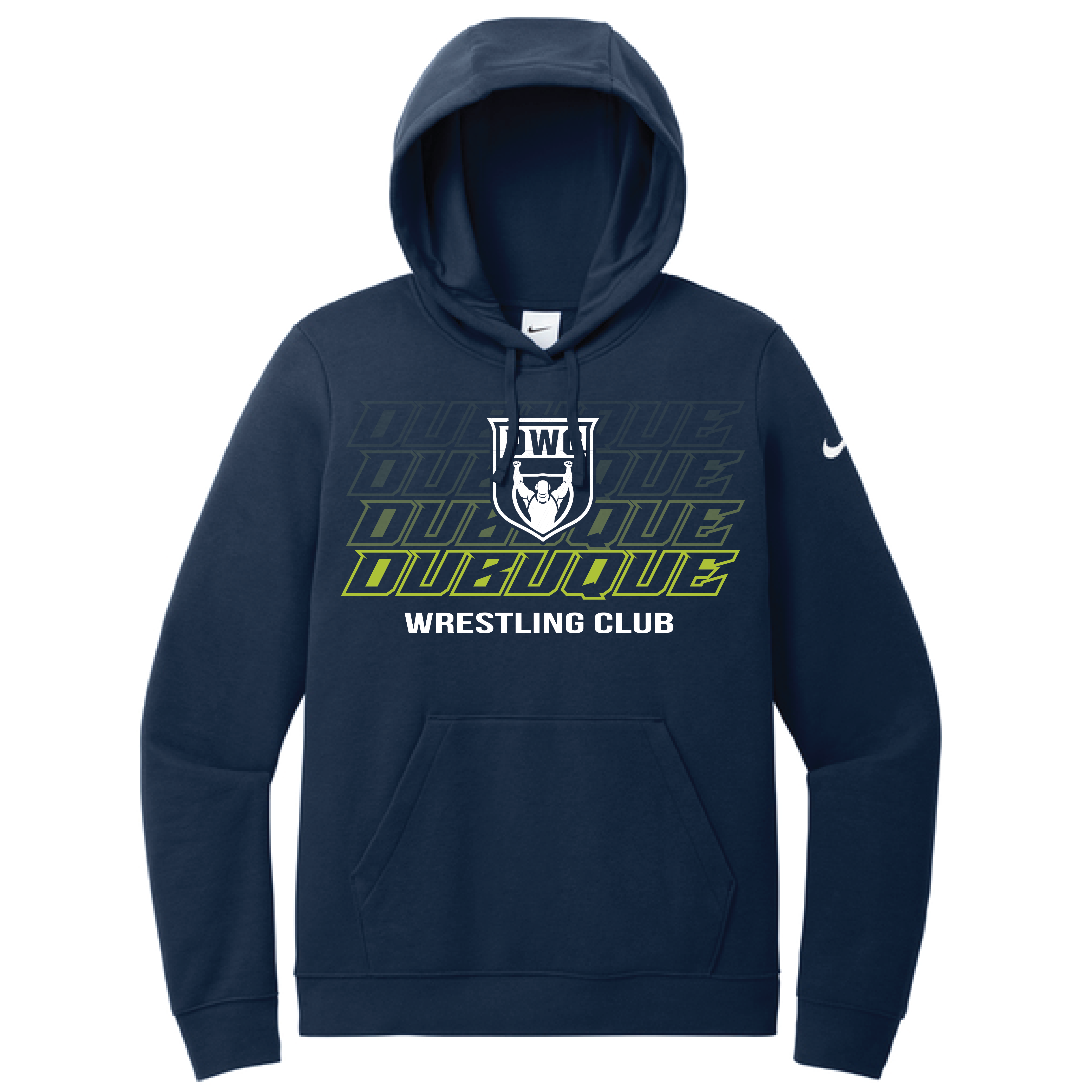 Nike Women's Club Fleece Sleeve Swoosh Pullover Hoodie