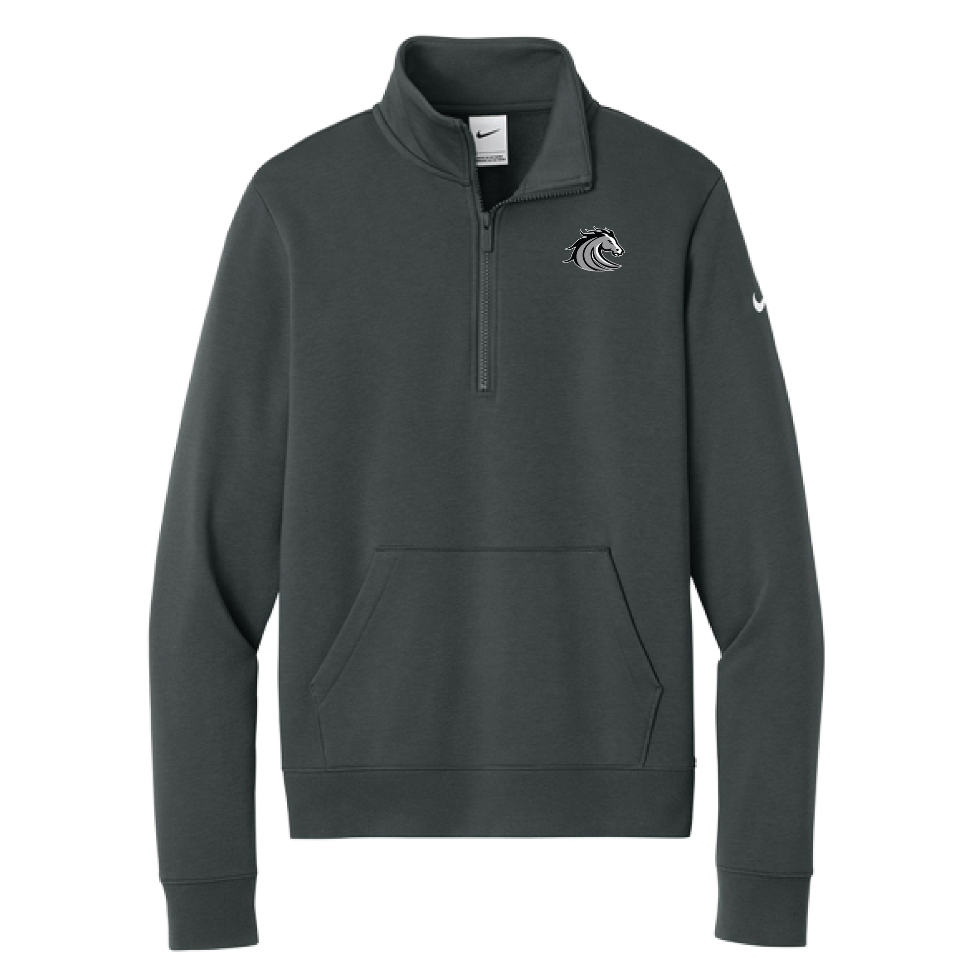 Nike Women's Club Fleece Sleeve Swoosh 1/2-Zip