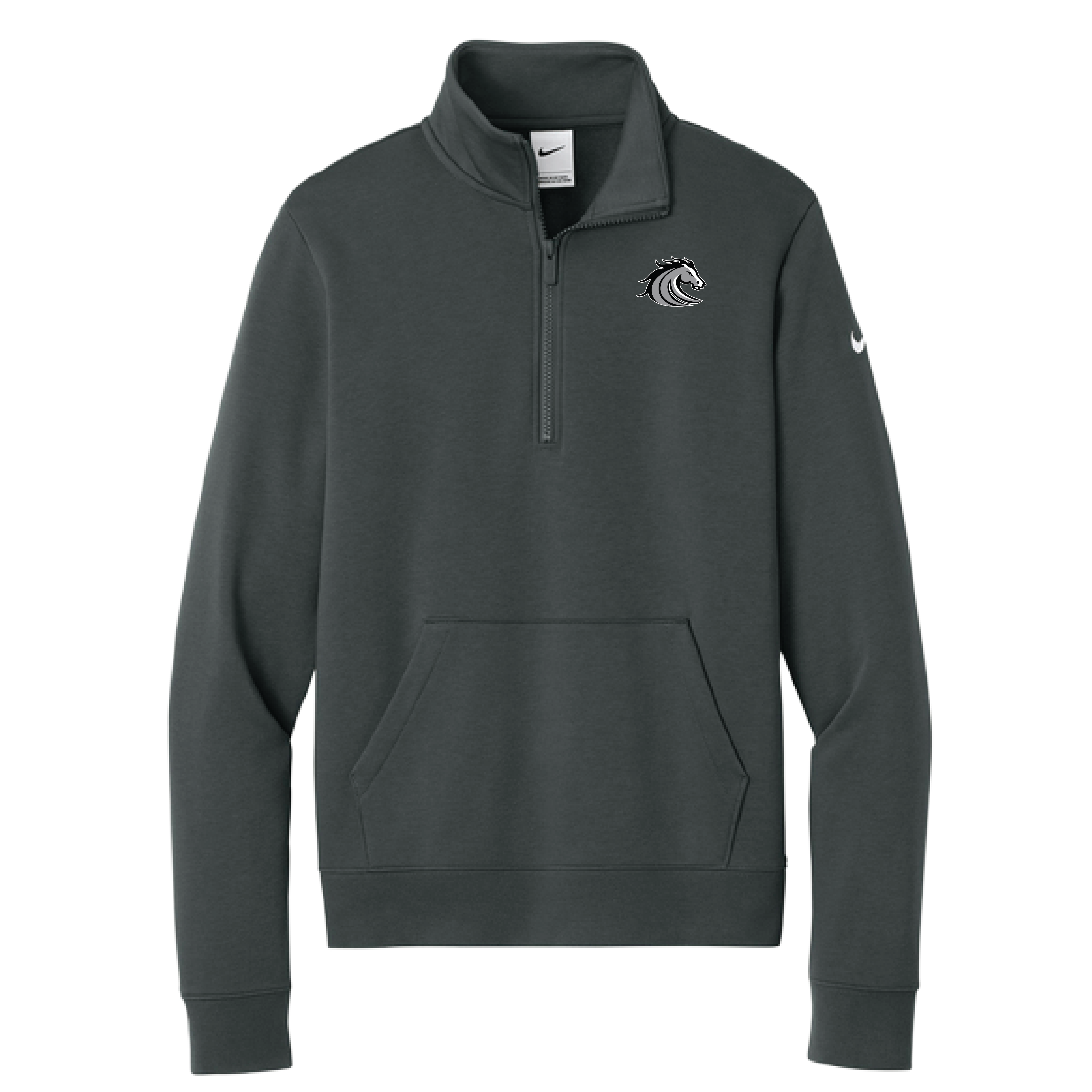 Nike Women's Club Fleece Sleeve Swoosh 1/2-Zip