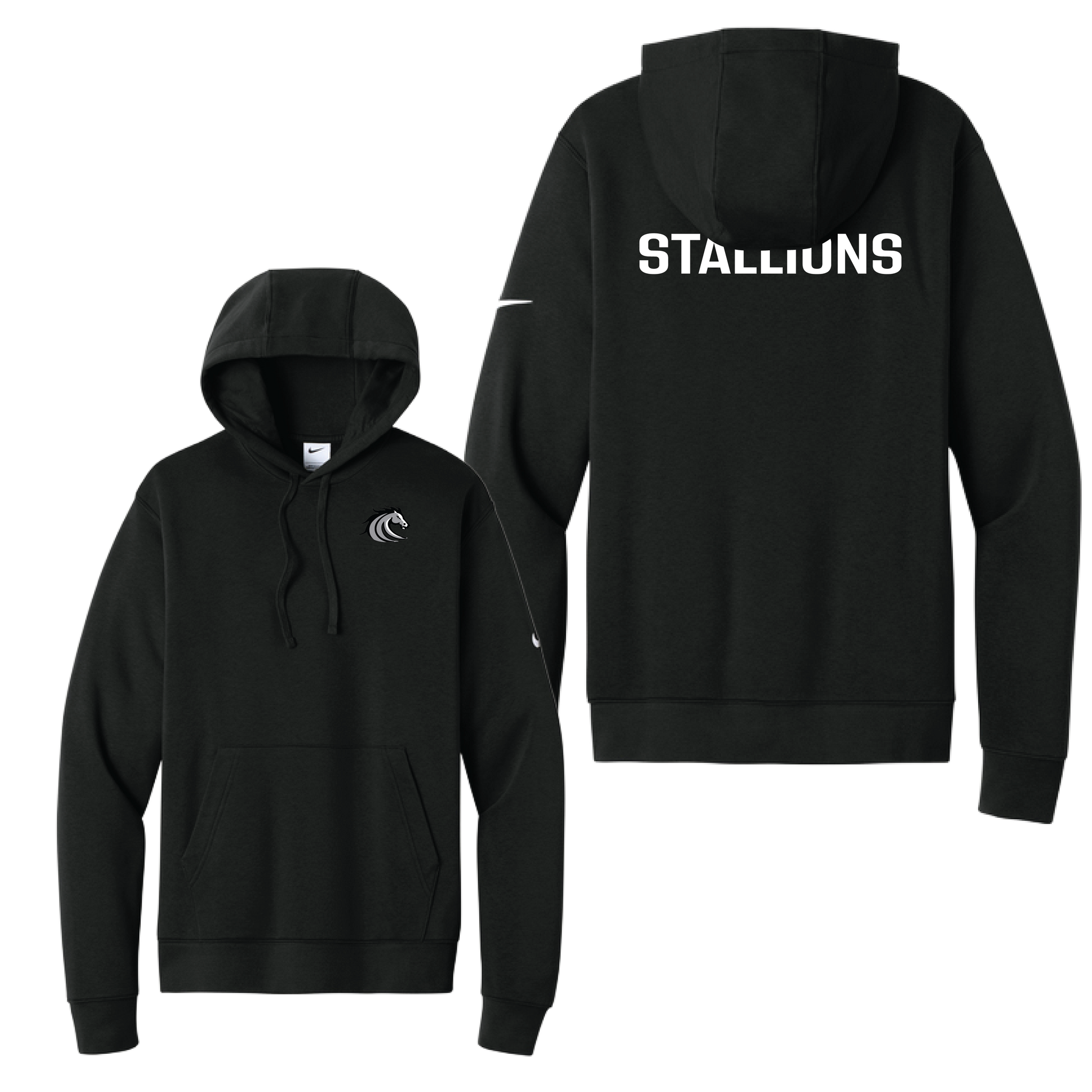 Nike Club Fleece Sleeve Swoosh Pullover Hoodie Stallions