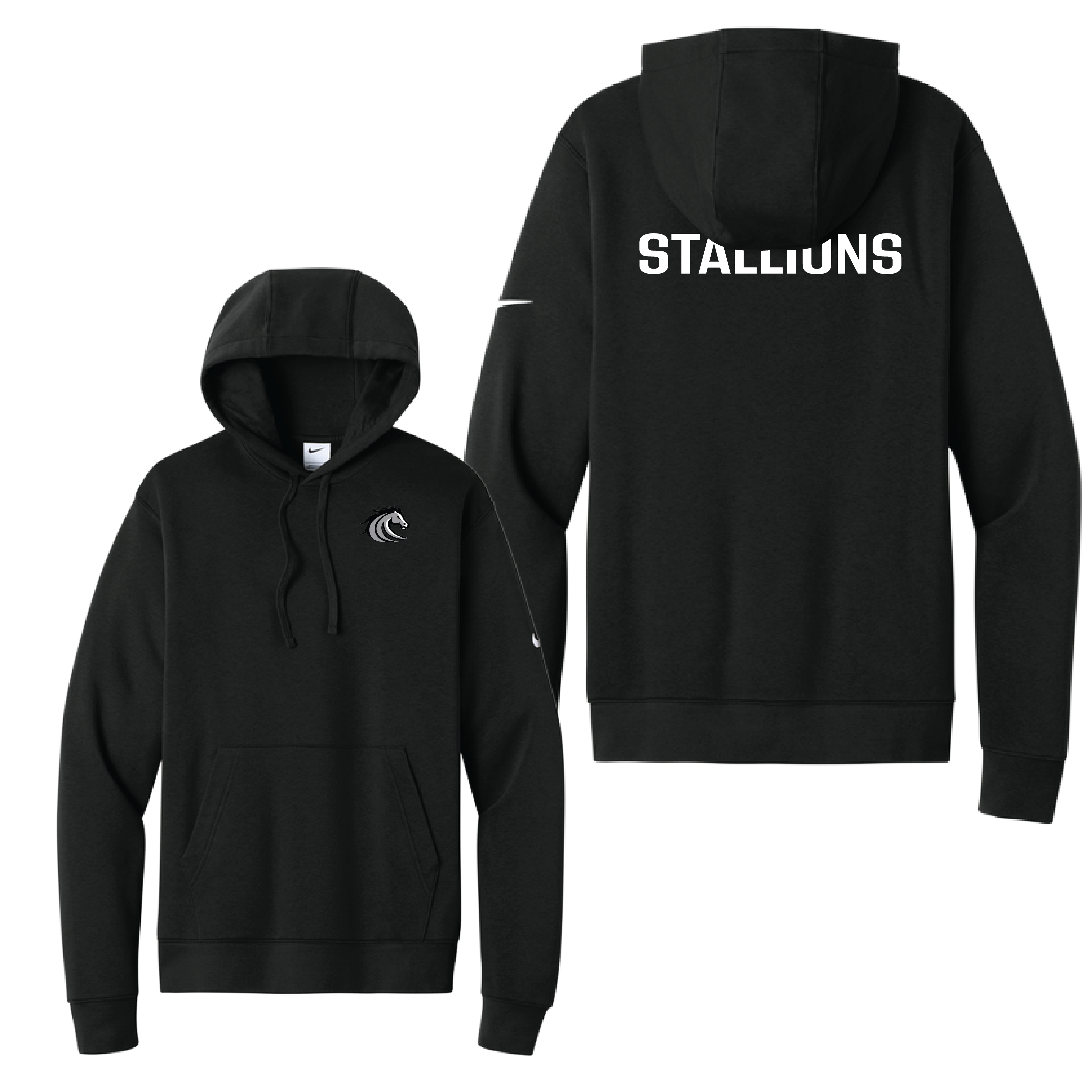 Nike Club Fleece Sleeve Swoosh Pullover Hoodie Stallions