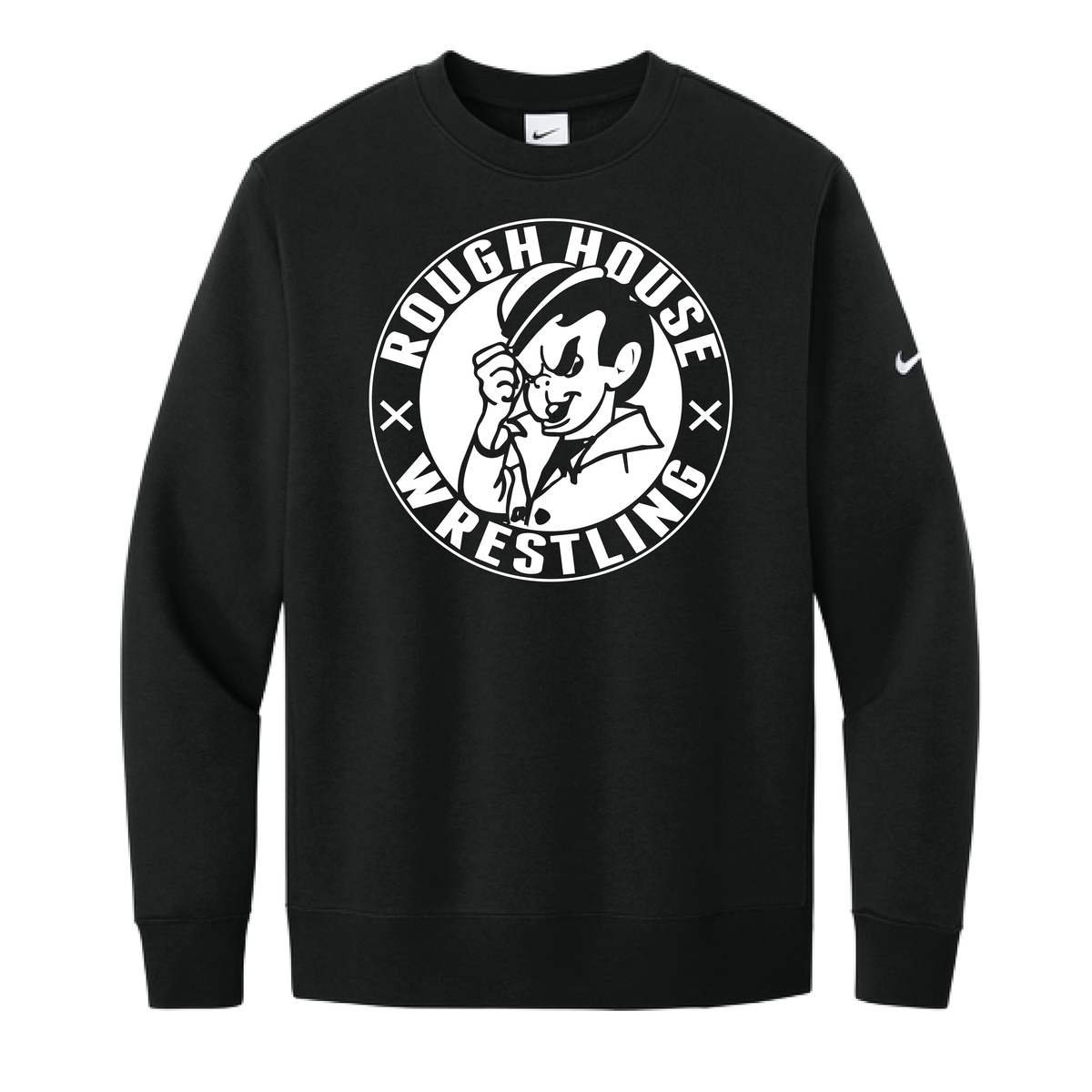 Nike Club Fleece Sleeve Swoosh Crew