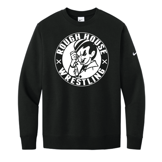 Nike Club Fleece Sleeve Swoosh Crew