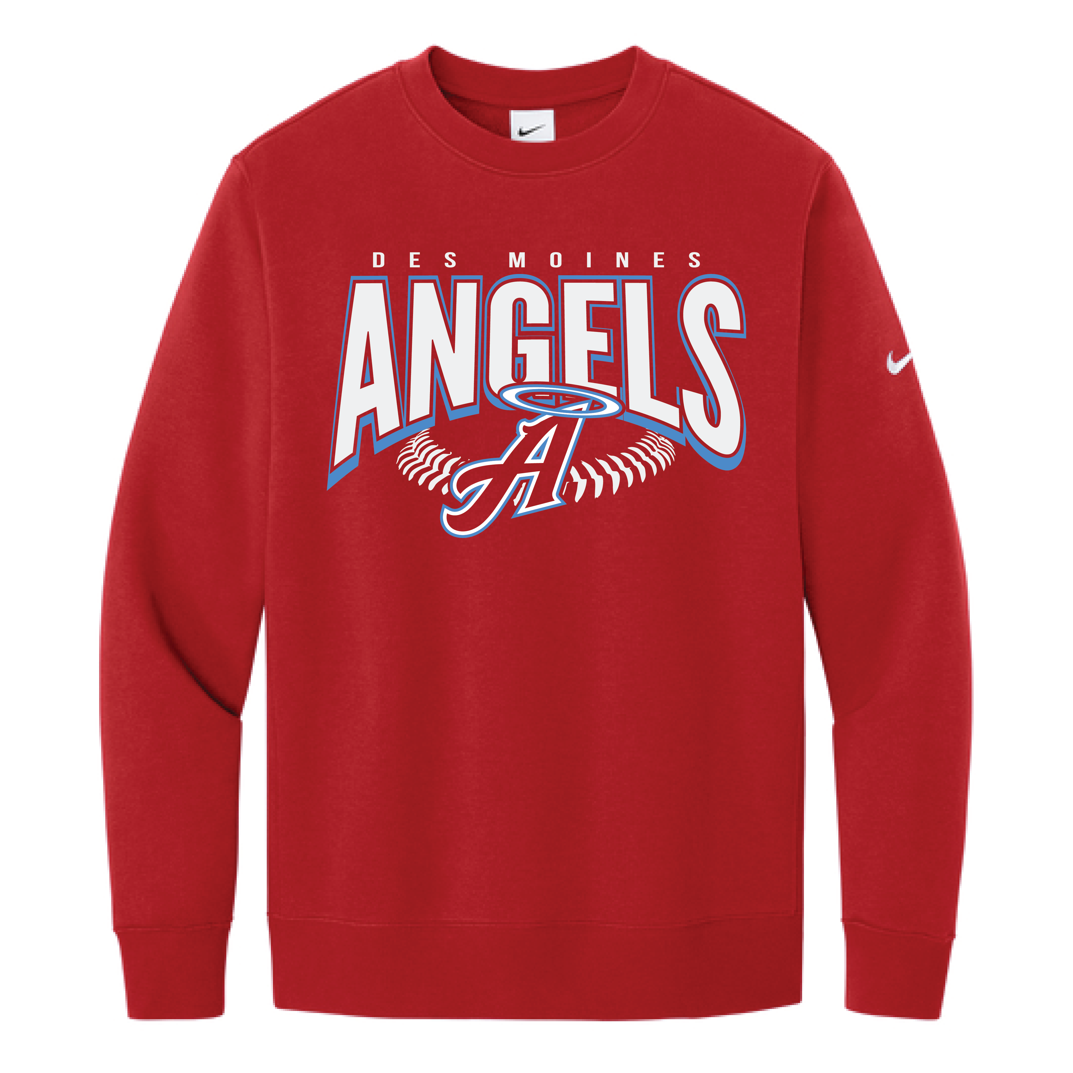 Nike Club Fleece Sleeve Swoosh Crew