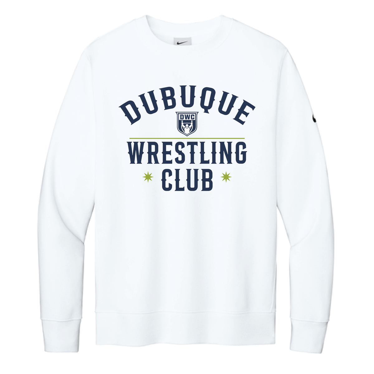 Nike Club Fleece Sleeve Swoosh Crew