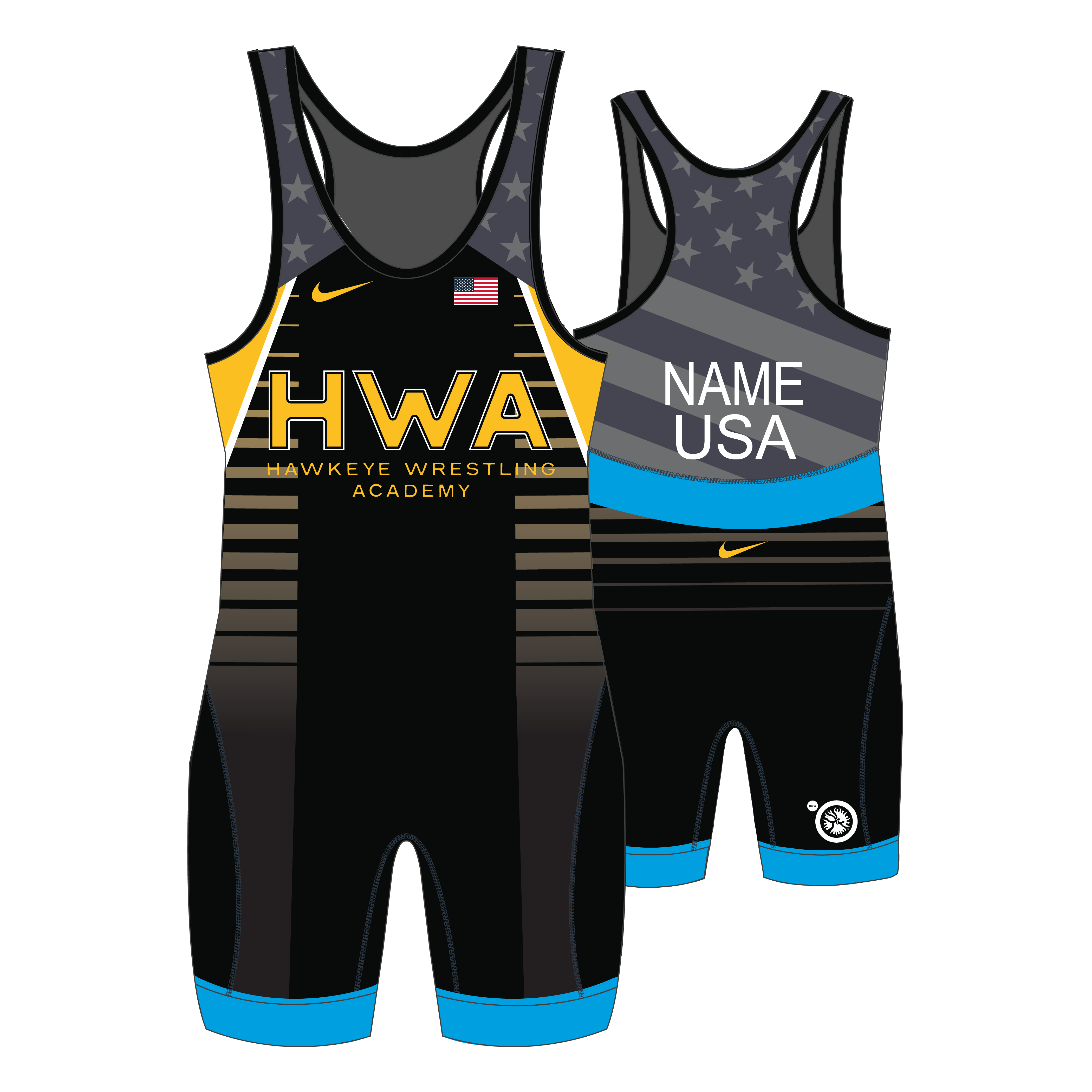 Nike Youth/Men's Grappler Elite Freestyle Singlet Set