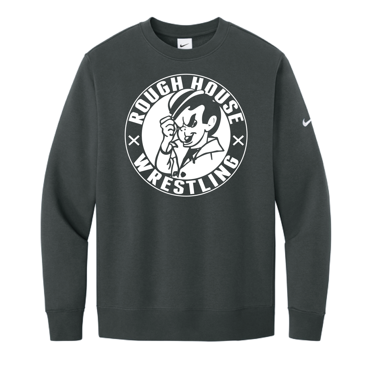 Nike Club Fleece Sleeve Swoosh Crew