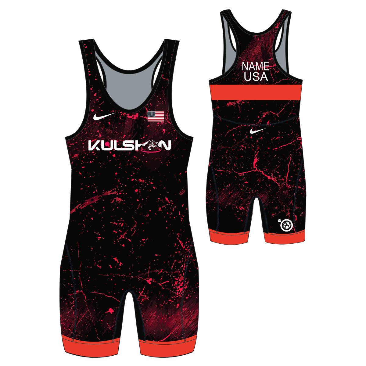 Nike Youth/Men's Custom Sublimated Grappler Elite Singlet