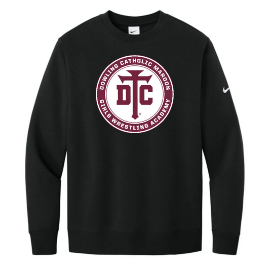 Nike Club Fleece Sleeve Swoosh Crew
