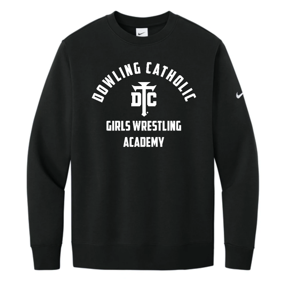 Nike Club Fleece Sleeve Swoosh Crew
