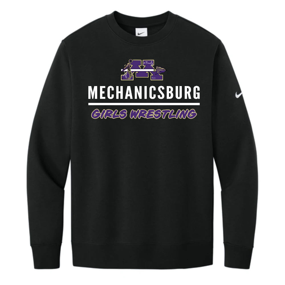Nike Club Fleece Sleeve Swoosh Crew