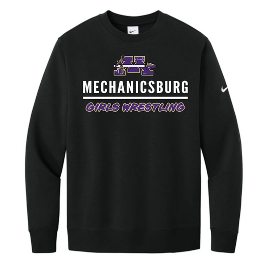 Nike Club Fleece Sleeve Swoosh Crew