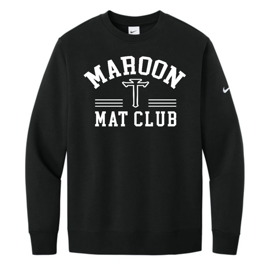 Nike Club Fleece Sleeve Swoosh Crew